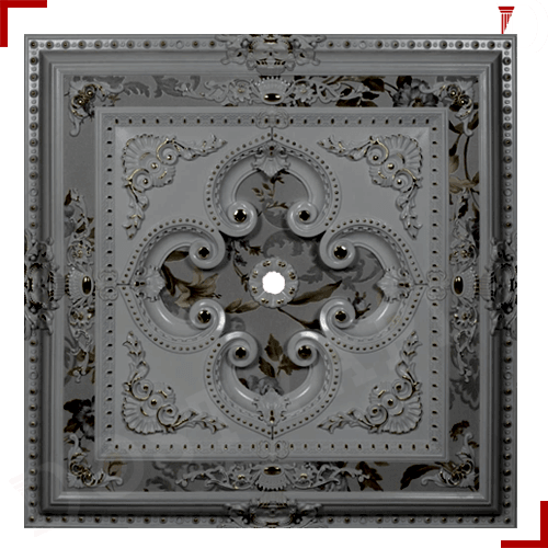 SARAY TAVAN GÖBEK BEYAZ ALTIN 90*90