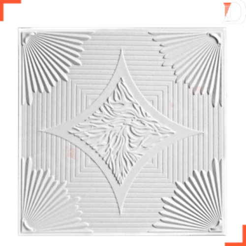 STROPİYER TAVAN KAPLAMA RÜZGAR GÜLÜ 10 M2 =40 ADET