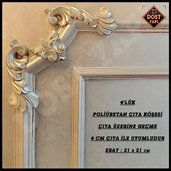 POLİÜRETAN ÇITA KÖŞESİ 4cm 1 ADET