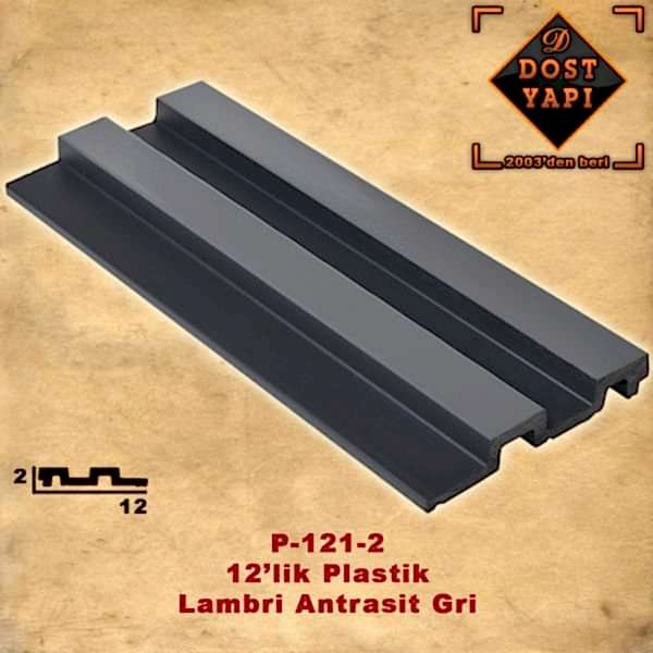PLASTİK LAMBRİ 12 CM = 1 ad = 2,80 mt