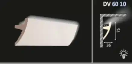 POLİÜRETAN LED UYGULANABİLİR KARTONPİYER 6010