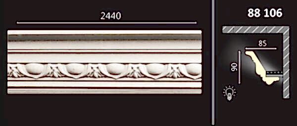 POLİÜRETAN DESENLİ KARTONPİYER 88106